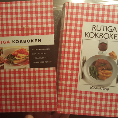 Rutiga kokboken 1986 och 2005
